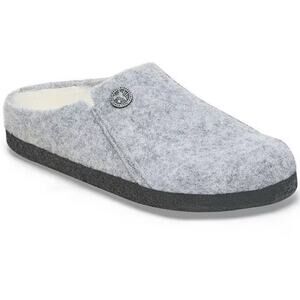 Birkenstock Zermatt Shearling Wool Gray Kids Childrens Sz 31 US 13 Slipper Mule